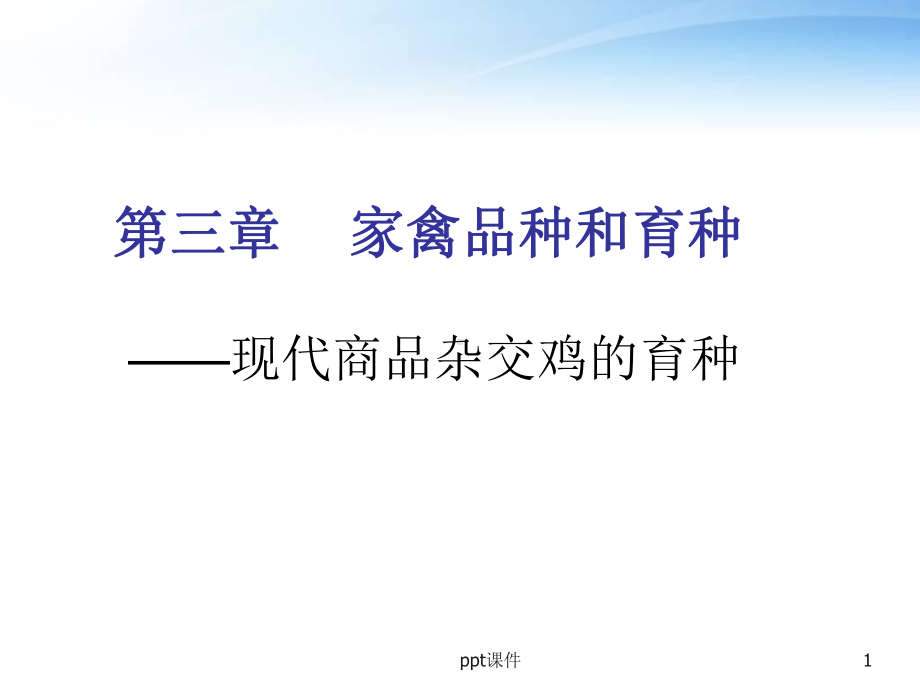 家禽品种和育种-课件.ppt_第1页