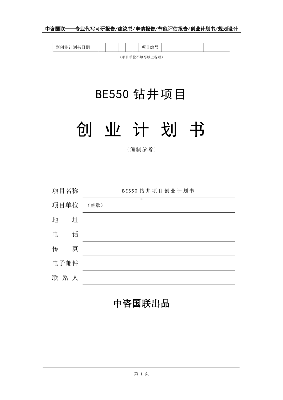 BE550钻井项目创业计划书写作模板.doc_第2页