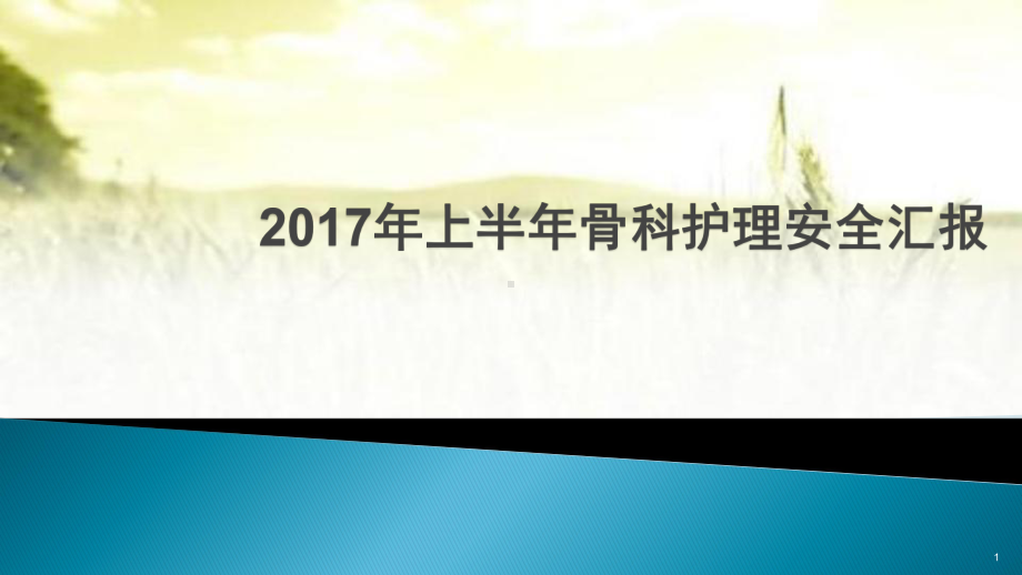 骨科护理安全汇报-课件.pptx_第1页