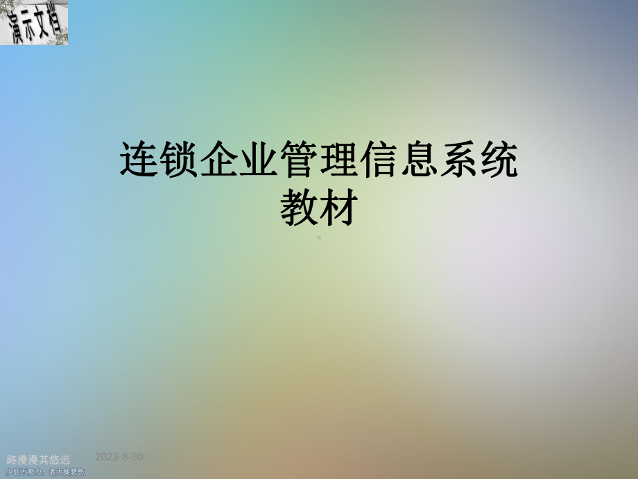 连锁企业管理信息系统教材课件.ppt_第1页