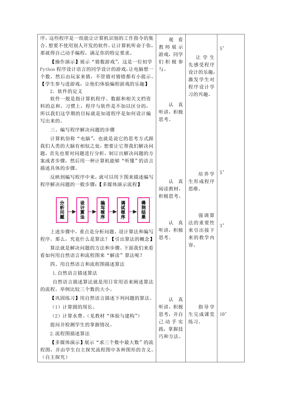 第1课问题解决思路 教案-2023秋南方版（2019）八年级上册《信息技术》.doc_第3页