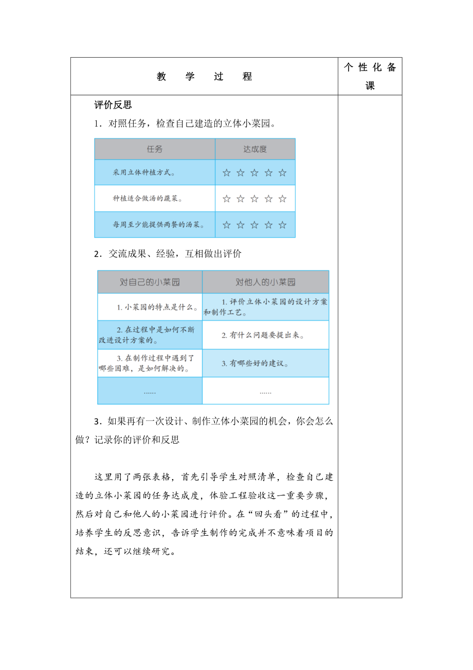 南京新苏教版五年级下册科学STEM学习《立体小菜园》第5课时教案.docx_第2页