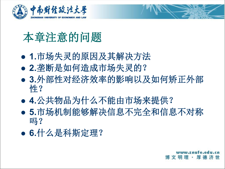 中南财经政法大学微观课件第十二章-外部性与公共产品教材.ppt_第2页