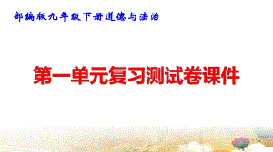 部编版九年级下册道德与法治第一单元复习测试卷课件40张.pptx