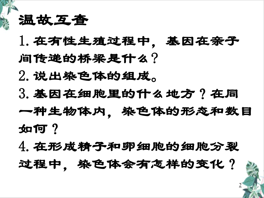 初中生物人教版基因的显性和隐性模板课件.pptx_第2页