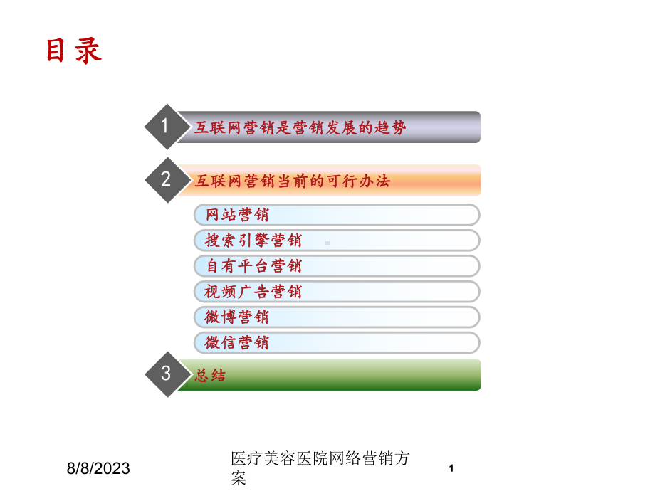 医疗美容医院网络营销方案.ppt_第1页