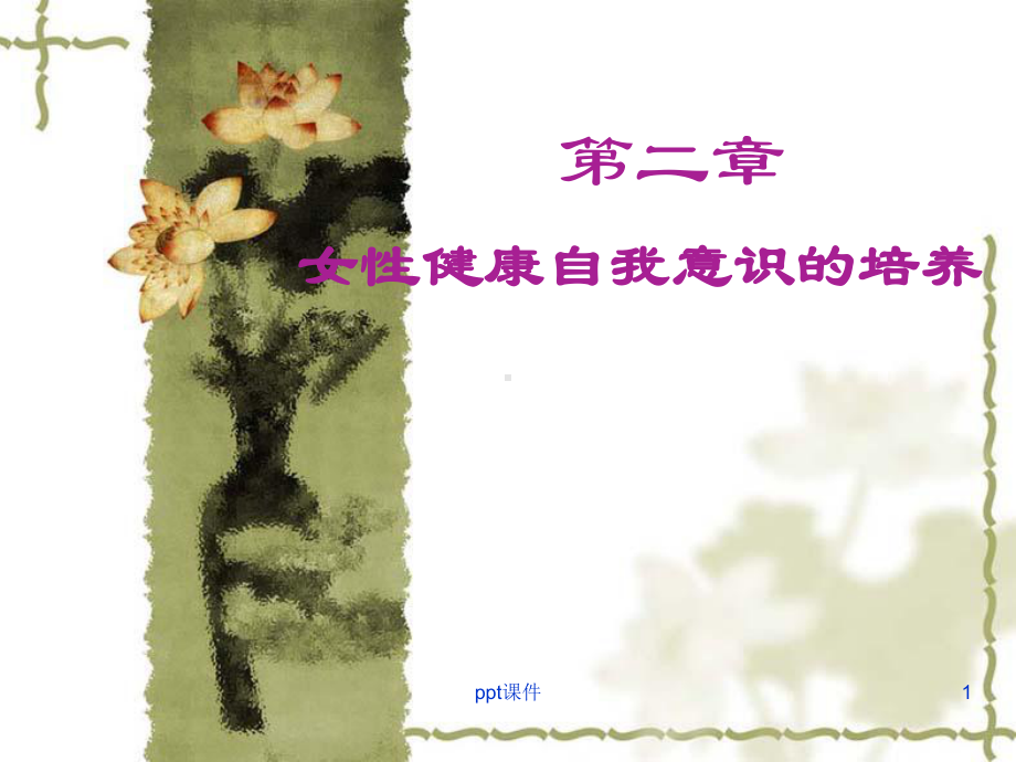 女性健康自我意识的培养-课件.ppt_第1页