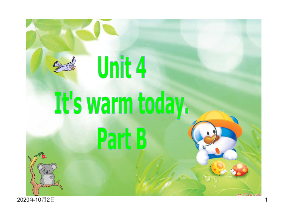 小学四年级英语下册PEP4-Unit4课件-It’s-warm-today课件.ppt_第1页