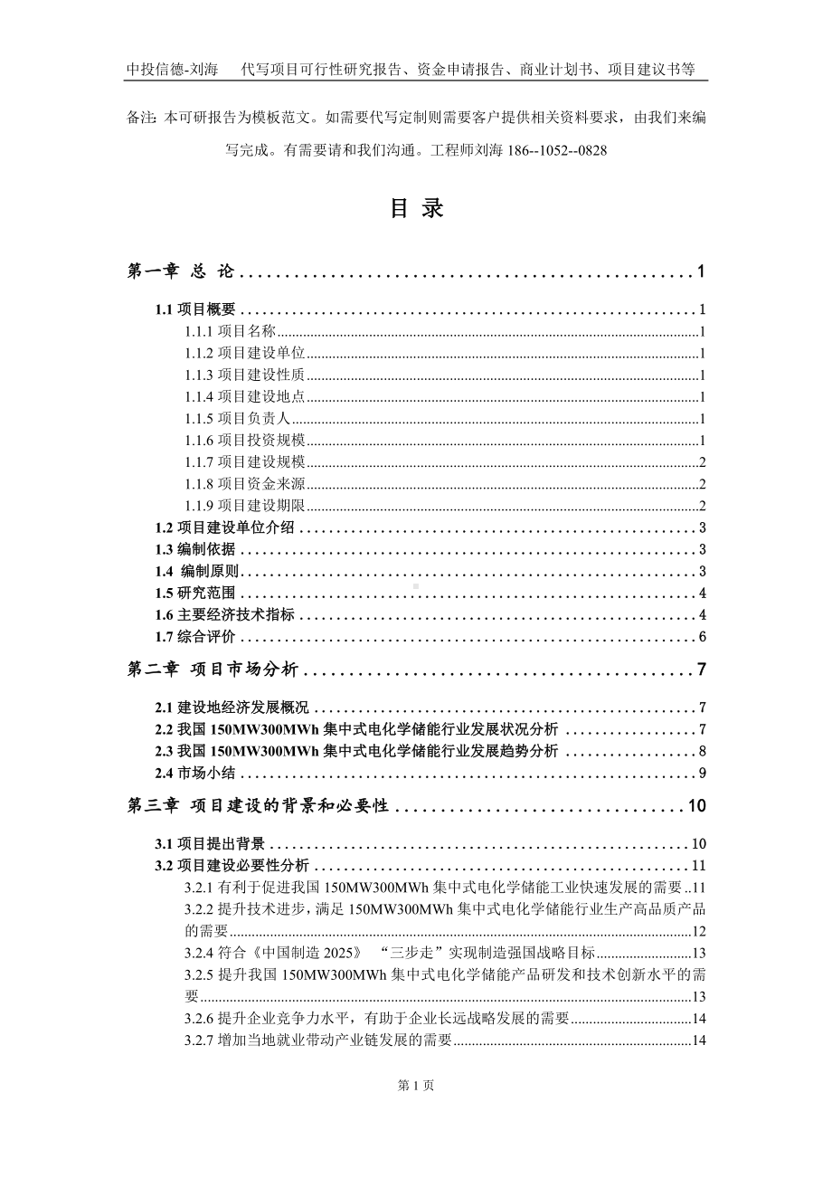 150MW300MWh集中式电化学储能项目资金申请报告写作模板定制.doc_第2页