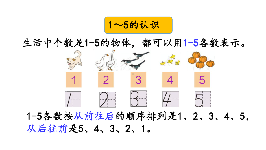 小学数学人教版一年级上册3.15 整理和复习教学课件（2023秋）.pptx_第3页