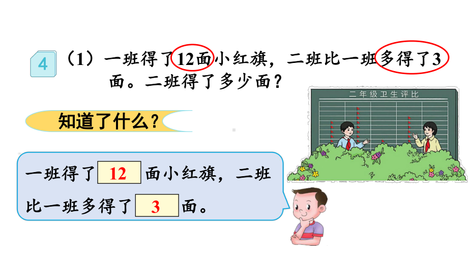 小学数学人教版二年级上册2.2.4 求比一个数多（少）几的数是多少教学课件（2023秋新版）.pptx_第3页