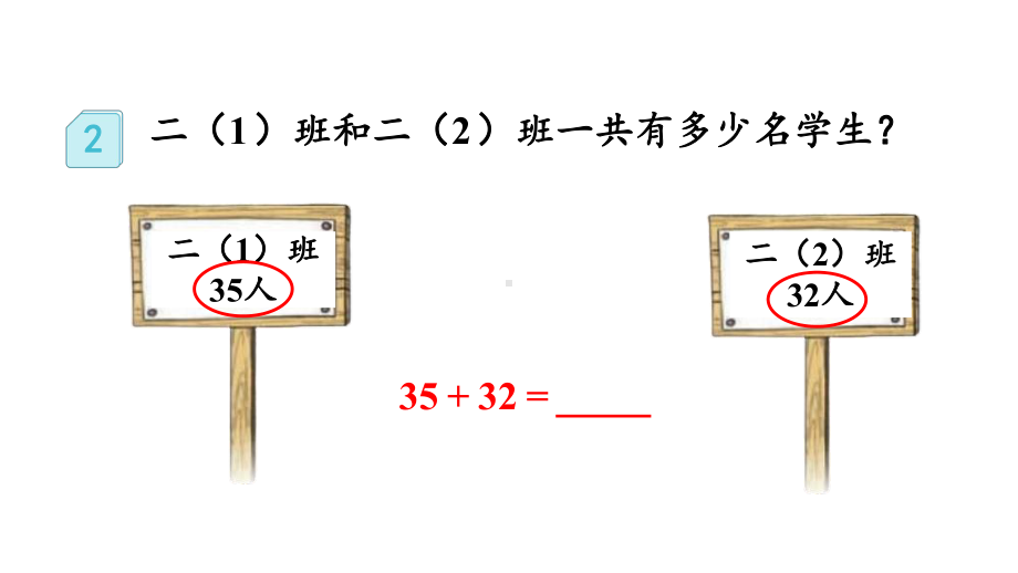 小学数学人教版二年级上册2.1.2 两位数加两位数（不进位）笔算教学课件（2023秋新版）.pptx_第3页