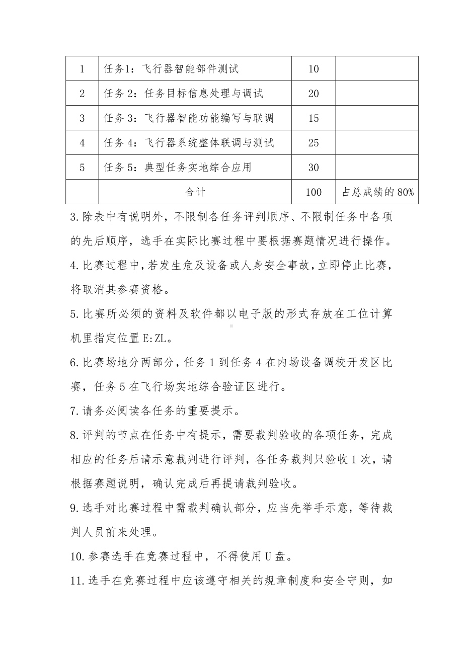 无人机调检修工赛项(飞行器人工智能技术应用)实操样题.docx_第2页