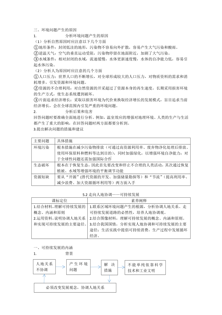 地理人教版高中必修二（2019年新编）5-1人类面临的主要环境问题知识点归纳.docx_第3页