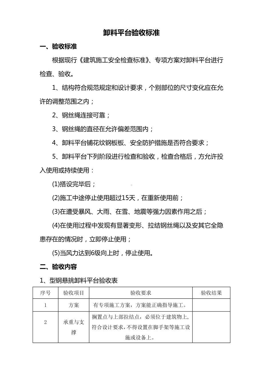 卸料平台验收标准.docx_第1页