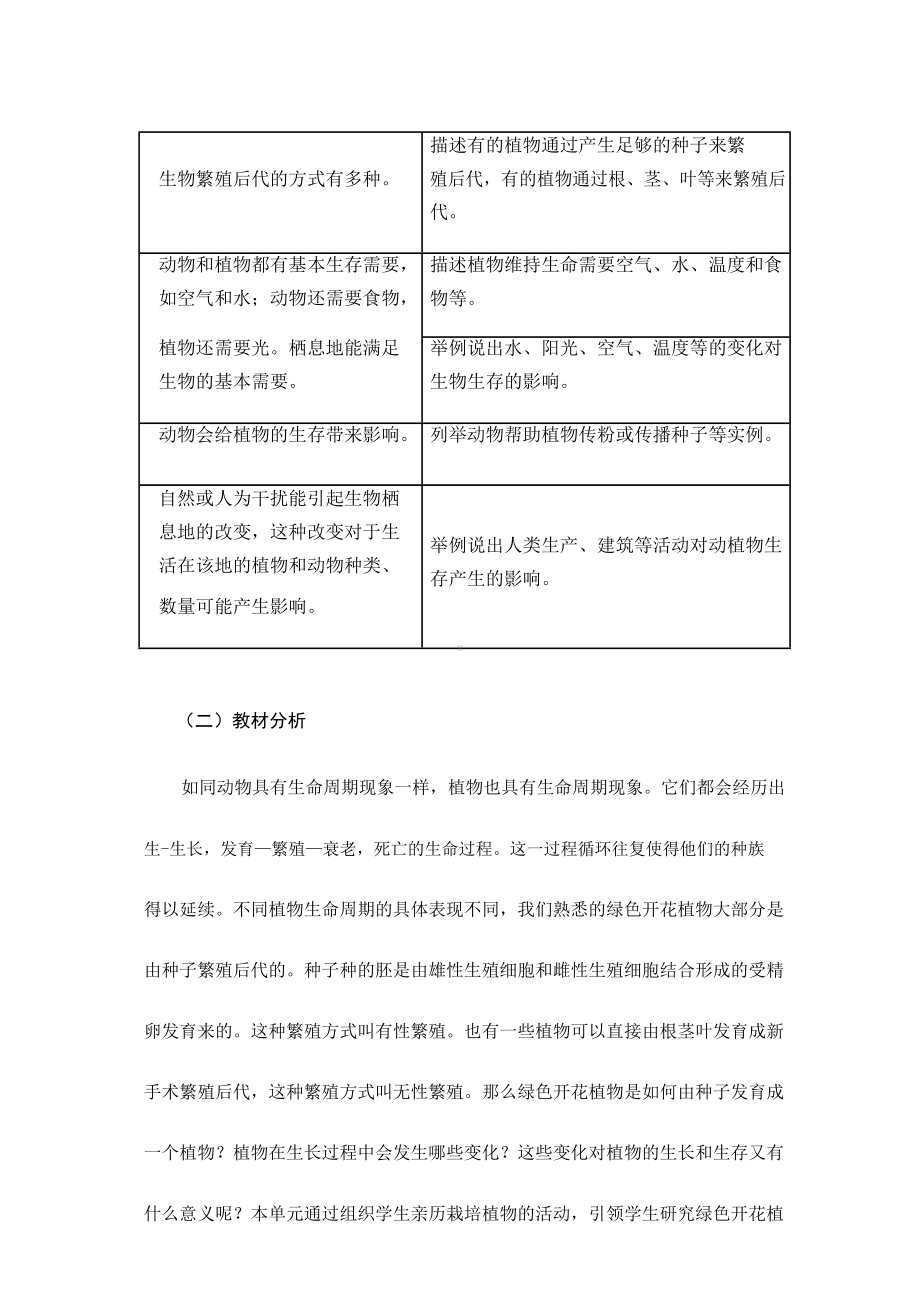 2023教科版四年级下册《植物的生长变化》单元作业设计.docx_第3页