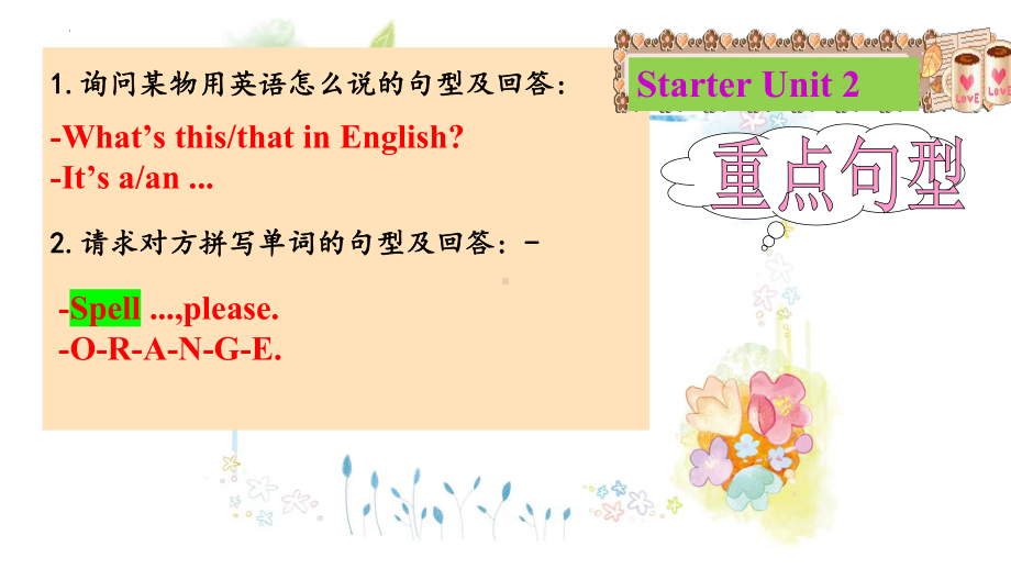 2023新人教版（人教新目标Go For It！）七年级上册《英语》starter unit1 unit1 复习ppt课件 .pptx_第2页