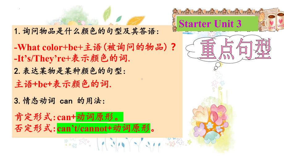 2023新人教版（人教新目标Go For It！）七年级上册《英语》starter unit1 unit1 复习ppt课件 .pptx_第3页