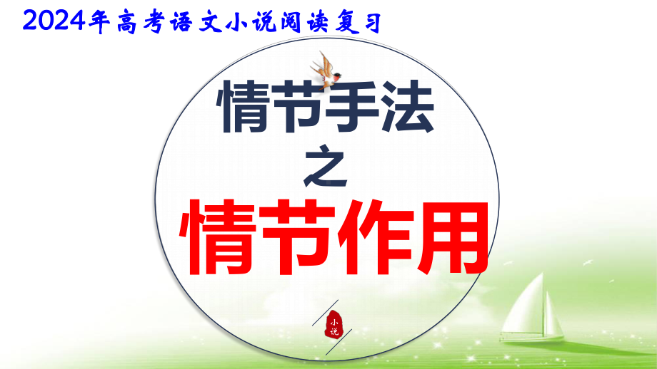 2024年高考语文小说阅读复习：赏析情节手法之情节作用 课件98张.pptx_第1页