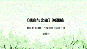 2.3《观察与比较》说课（附反思、板书）ppt课件(共38张PPT)-2024新教科版二年级下册《科学》.pptx