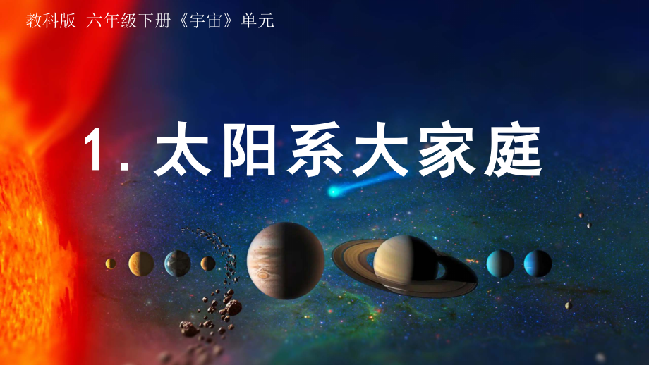 1.太阳系大家庭 （ppt课件18张PPT+课堂记录单+微课）-2024新教科版六年级下册《科学》.rar