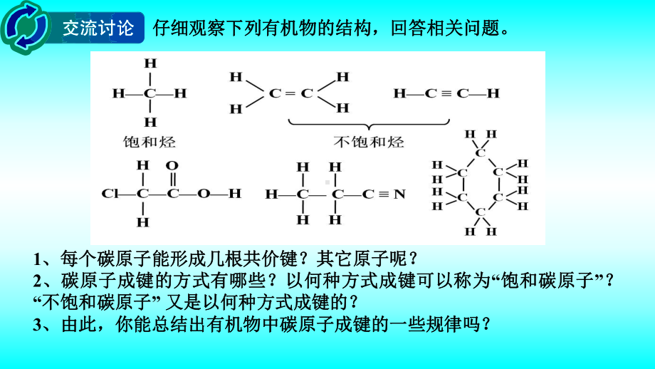 2024新苏教版（2020）《高中化学》选择性必修第三册 专题2第一单元有机化合物的结构（第1课时） ppt课件.pptx_第3页