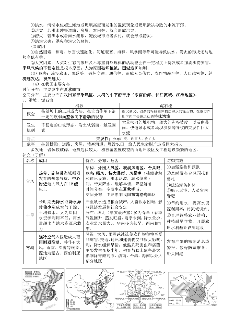 2024新鲁教版（2019）《高中地理》必修第一册 第四单元 知识点大总结.doc_第3页