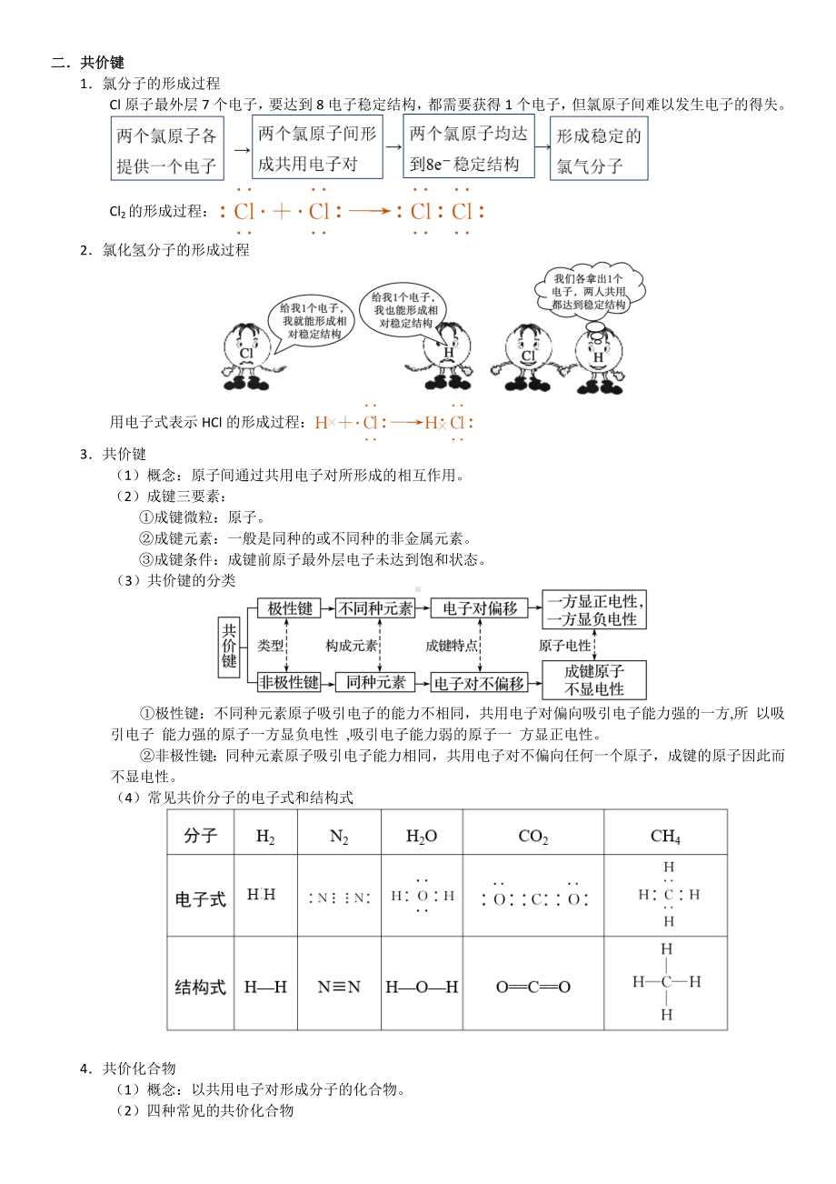 第15讲-化学键 讲义-2024新人教版（2019）《高中化学》必修第一册.docx_第3页