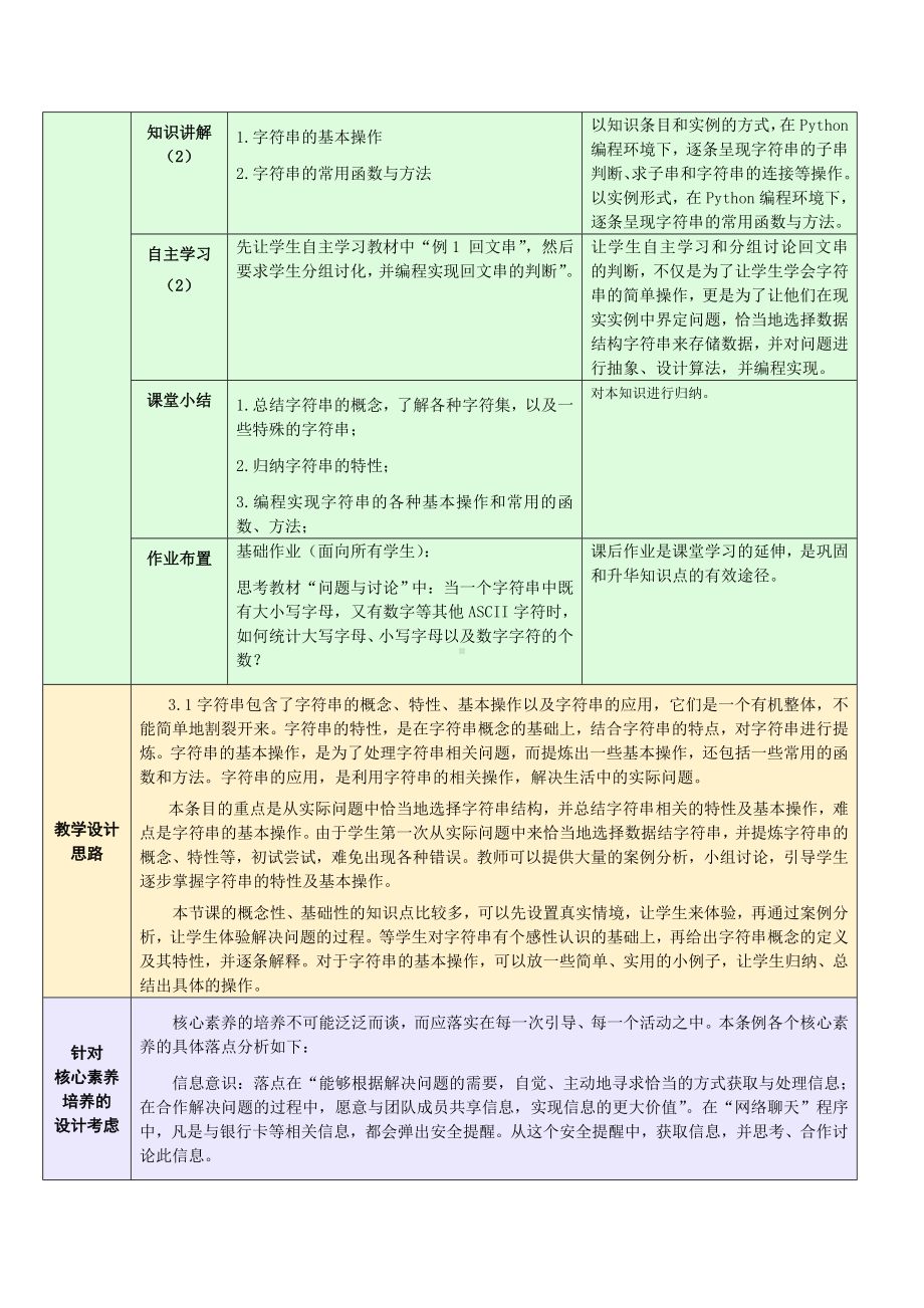 3.1.1 字符串的概念、特性及基本操作 教学设计-2024新浙教版（2019）《高中信息技术》选修第一册.doc_第2页