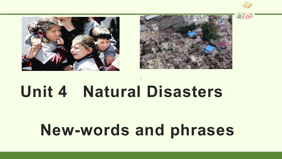 Unit4Natural Disasters Words and Expressions单词词汇ppt课件-2023新人教版（2019）《高中英语》必修第一册.pptx_第1页