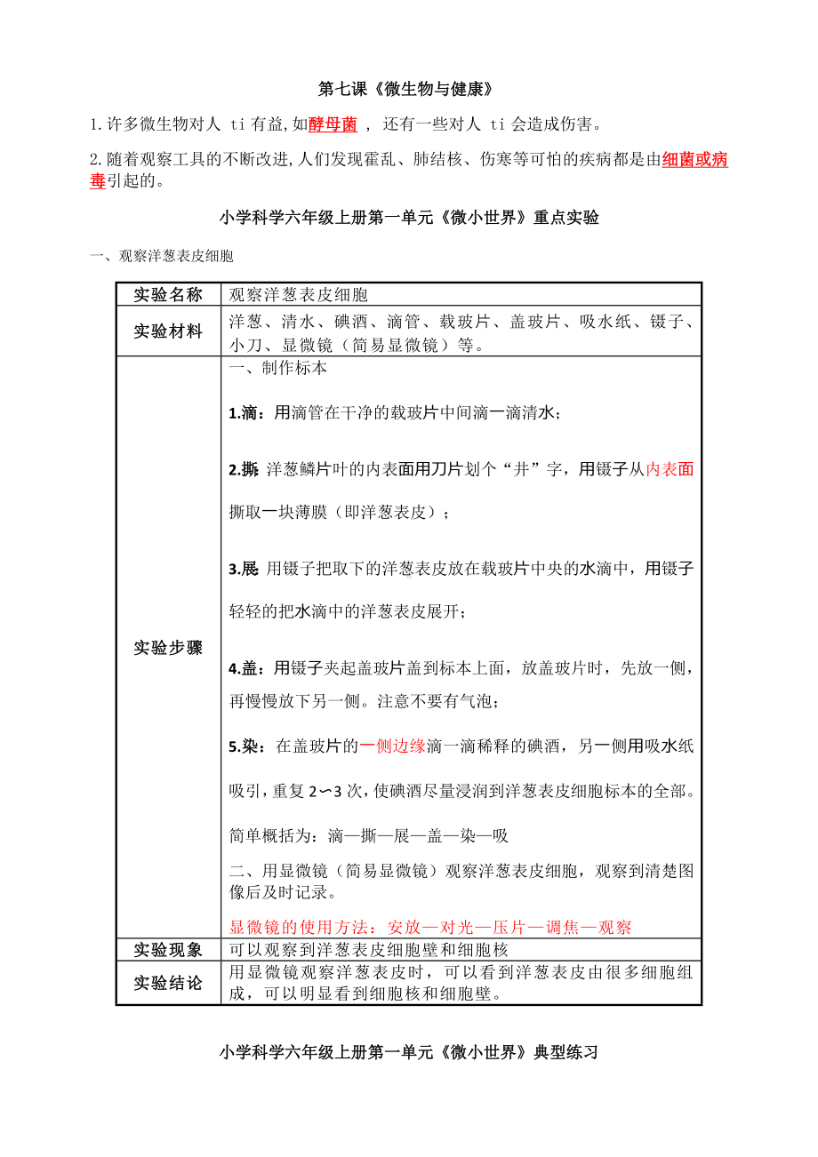 新教版六年级册全册知识点汇总（含实验问答题）.docx_第3页