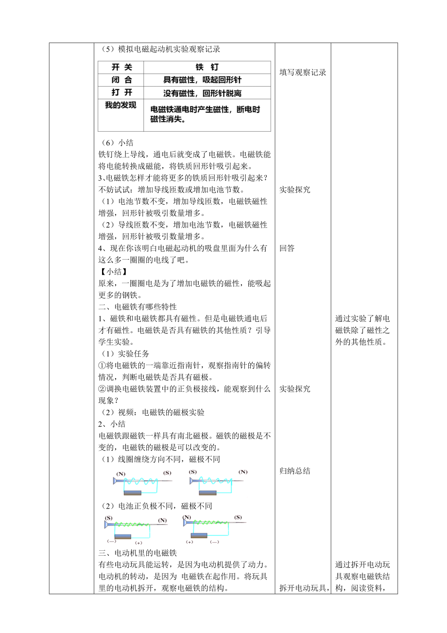 2.12《神奇的电磁铁》教案-2024新粤教粤科版六年级下册《科学》.doc_第2页