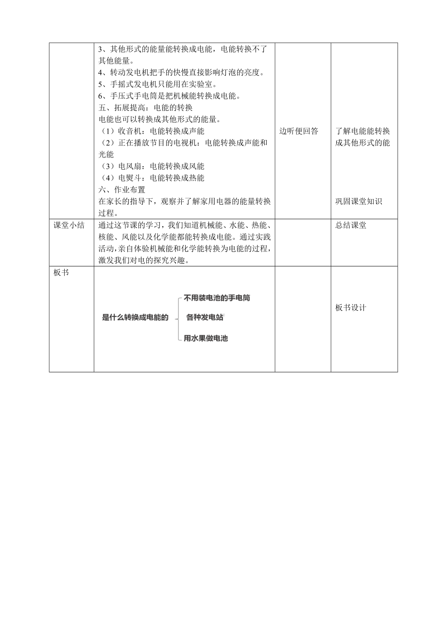 2.11《是什么转换成电能的》教案-2024新粤教粤科版六年级下册《科学》.doc_第3页