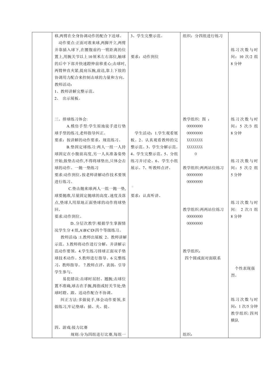 第5章排球排球正面双手垫球教案(02)-2024人教版七年级全一册《体育》.docx_第3页