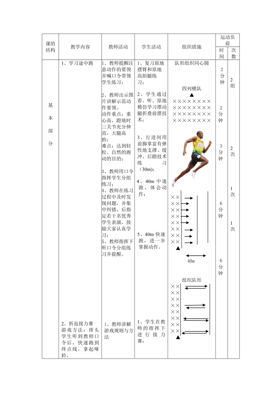 第2章田径短跑-教案-2024人教版七年级全一册《体育》.doc_第3页