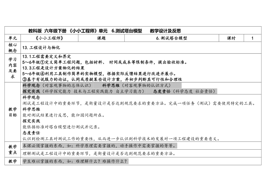 6.测试塔台模型 ppt课件（教案+素材）-2024新教科版六年级下册《科学》.rar