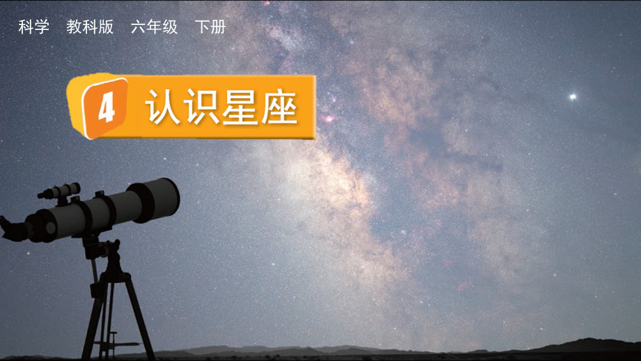 4 认识星座 ppt课件（教案+素材）-2024新教科版六年级下册《科学》.rar