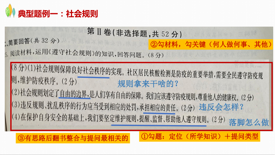 统编版中考道德与法治专题复习：做题技巧 课件31张.pptx_第3页