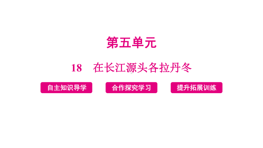 第18课《在长江源头各拉丹冬》ppt课件 -（部）统编版八年级下册《语文》.pptx_第1页