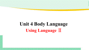 Unit 4 Body Language Reading for Writing （ppt课件）-2024新人教版（2019）《高中英语》选择性必修第一册.pptx