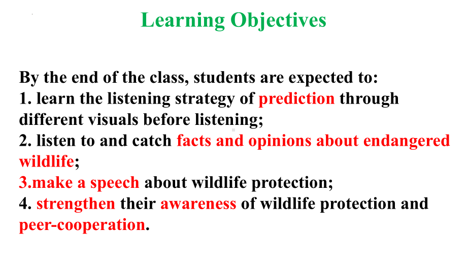 Unit 2 Wildlife Protection Listening and Speaking （ppt课件）-2024新人教版（2019）《高中英语》必修第二册.pptx_第2页