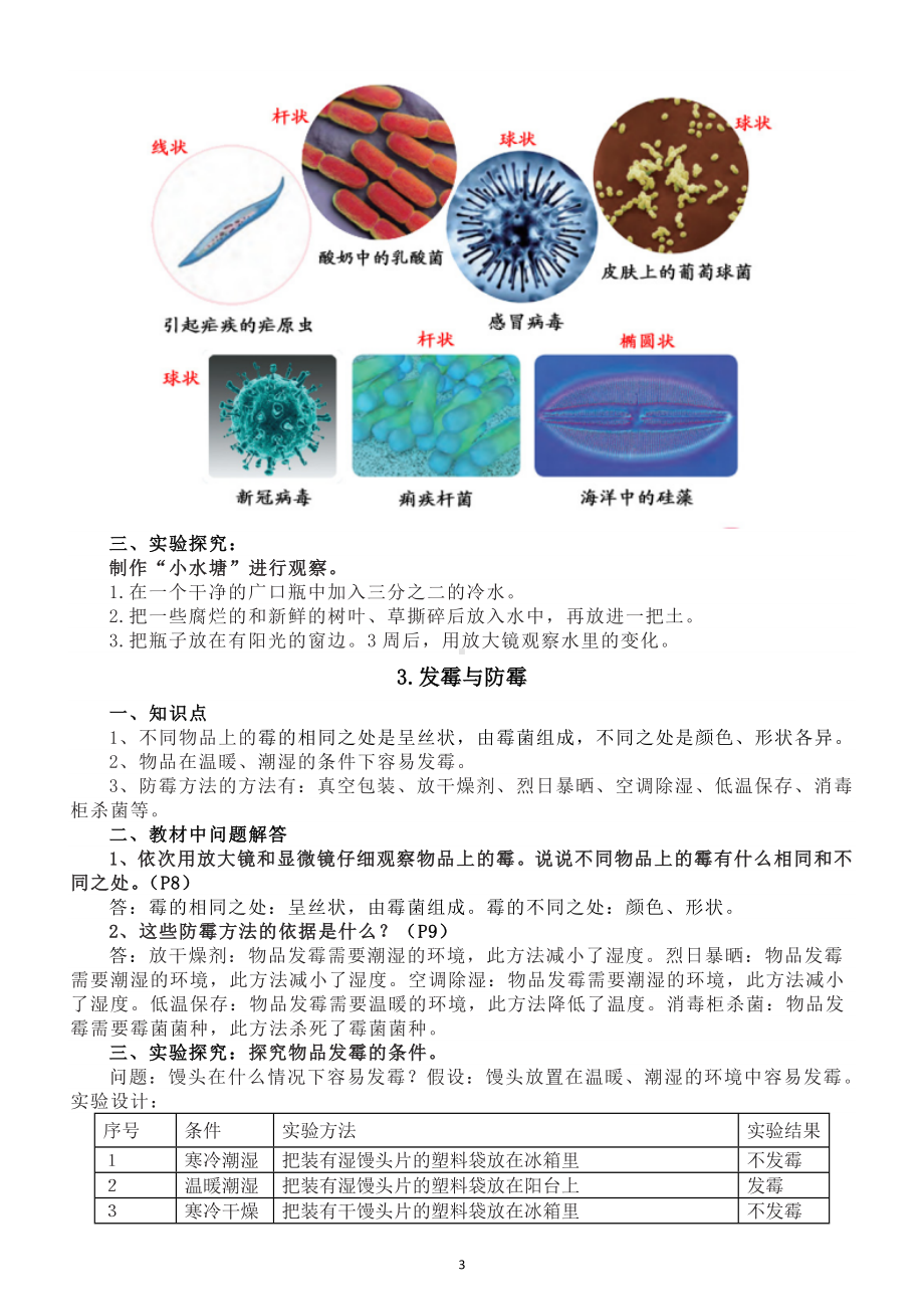 小学科学苏教版五年级下册全册知识点（分单元课时编排）（2024春）.doc_第3页