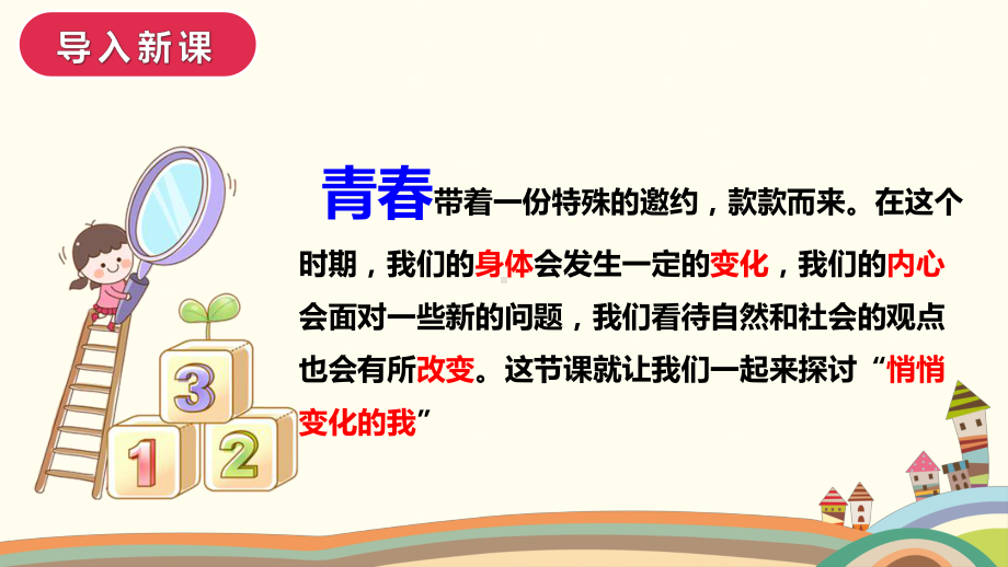 （核心素养目标）1.1悄悄变化的我 ppt课件（25张幻灯片） - 2024春统编版道德与法治七年级下册.ppt_第3页