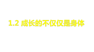 （核心素养目标）1.2 成长的不仅仅是身体 课件（29张PPT）-2023-2024学年统编版道德与法治七年级下册.pptx