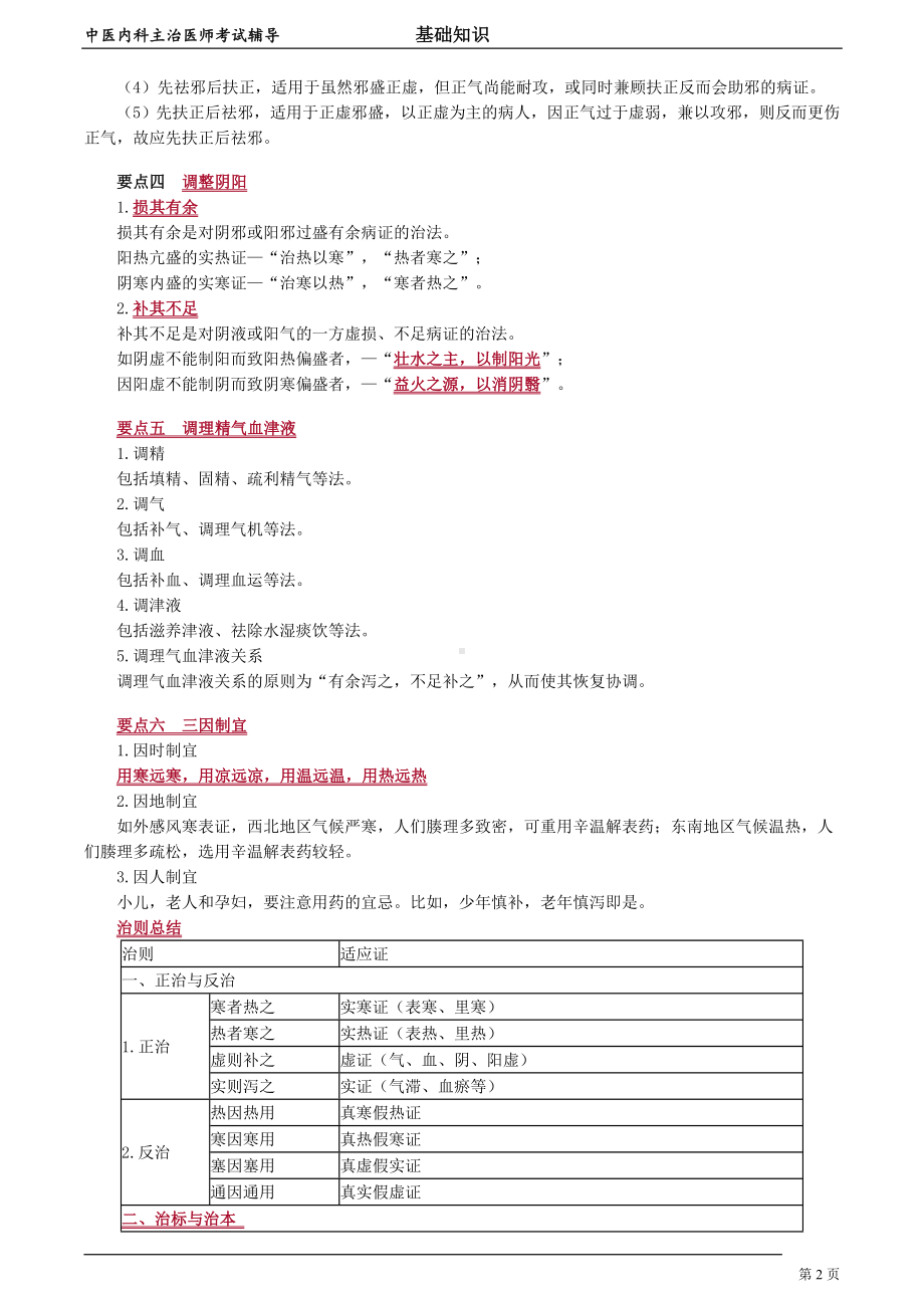 中医内科主治医师资格笔试基础知识考点解析 (8)：防治原则.doc_第2页