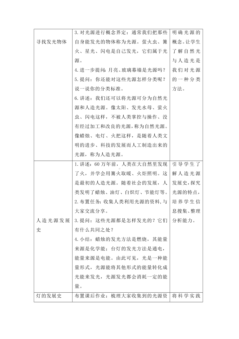 1.1《光从哪里来》参考教案-2024新大象版五年级下册《科学》.docx_第2页