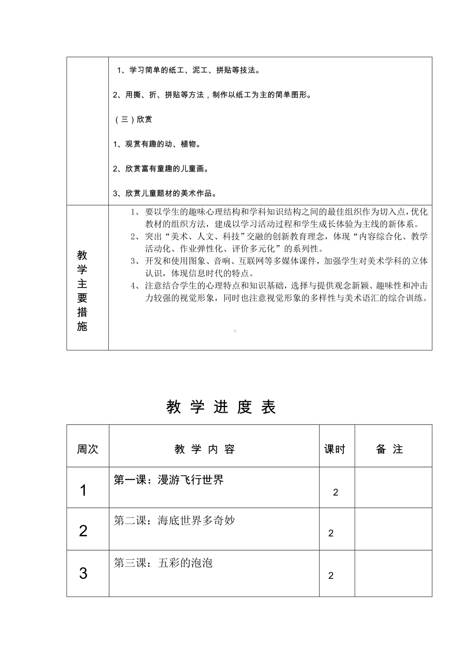 岭南版小学一年级美术下册教案-全册.docx_第3页