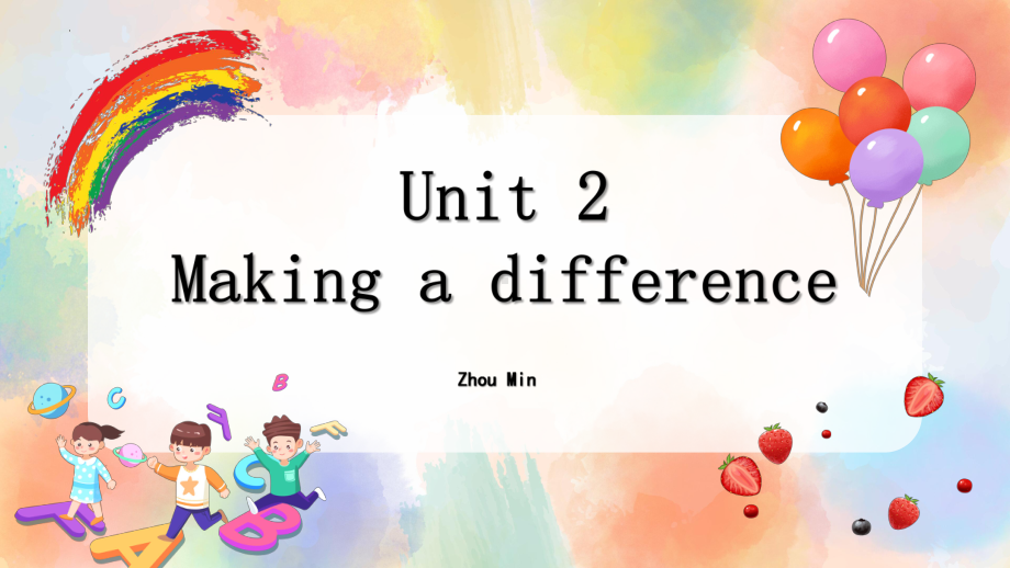 Unit 2 Making the difference 复习（ppt课件）-2024新外研版（2019）《高中英语》必修第三册.pptx_第1页