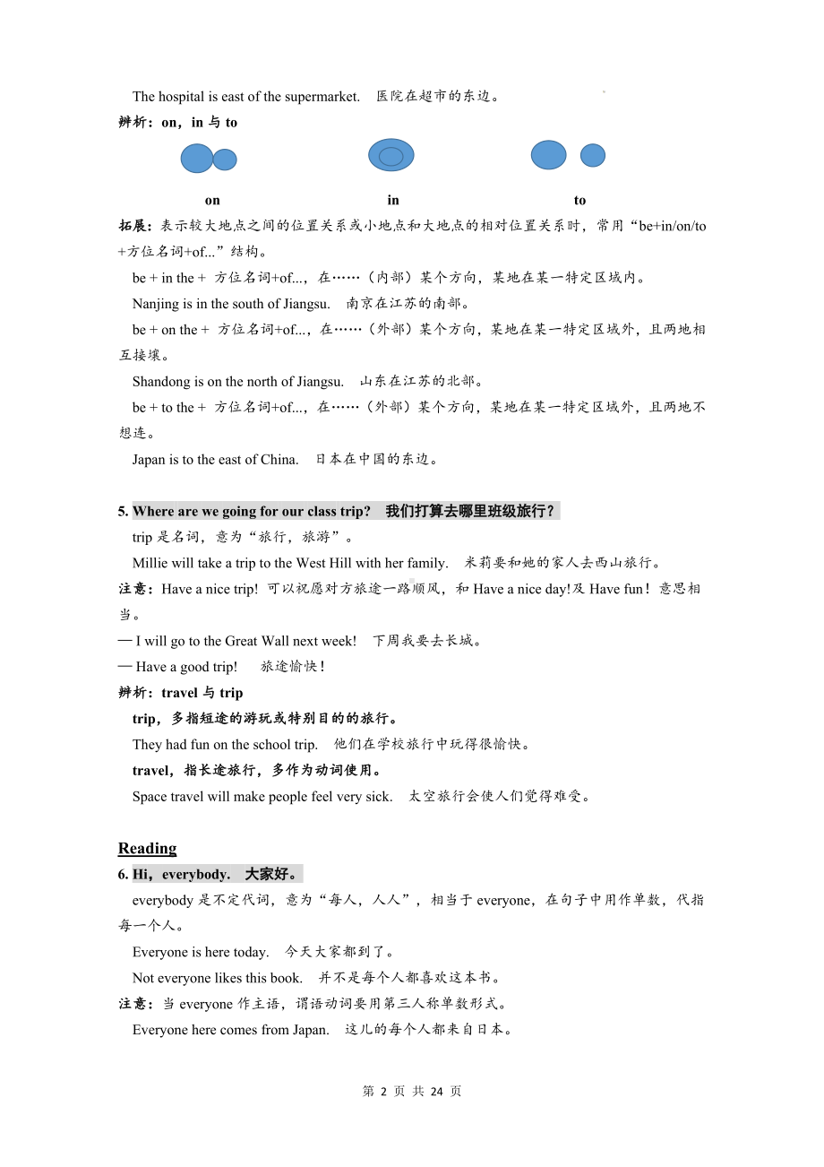 牛津译林版七年级下册英语Unit 4 教学案（含练习题及答案）.docx_第2页