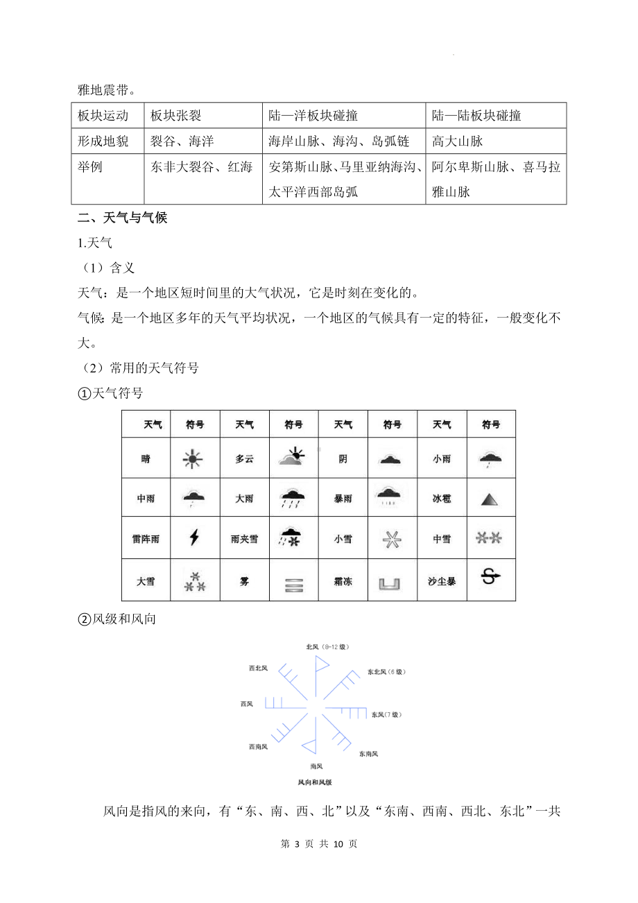 2024年中考地理复习：世界地理概况 考前知识速记清单.docx_第3页